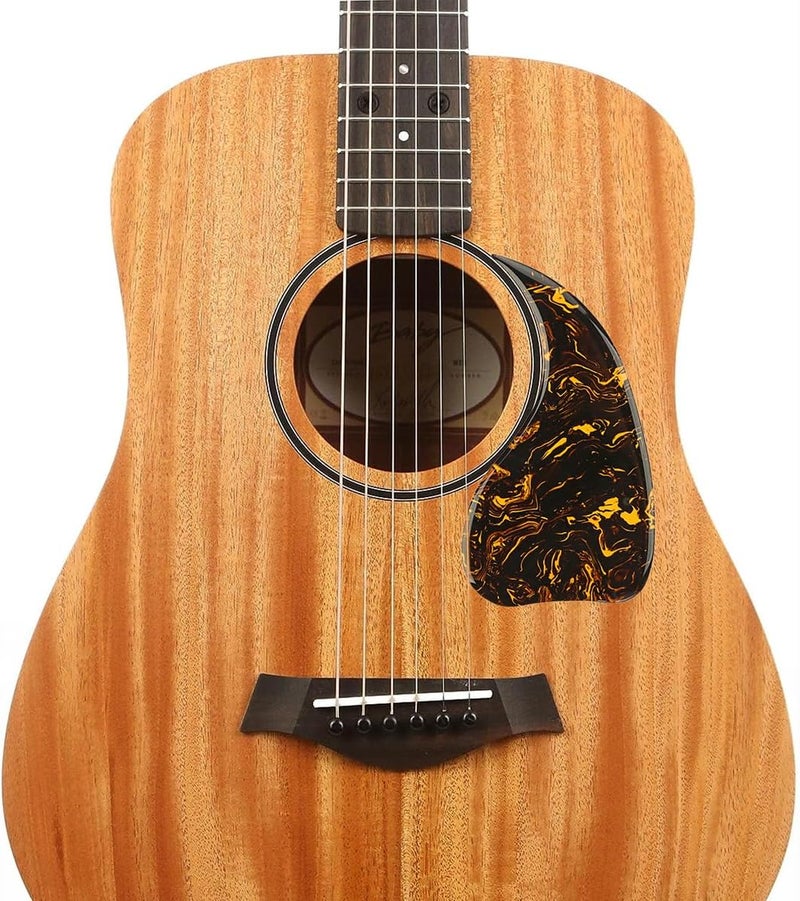 Domofa Acoustic Guitar Pickguard Thick Pick Guard Self Adhesive for J45 Acoustic Guitar Replacement Parts (Yellow Pulp Pattern) - Image 2